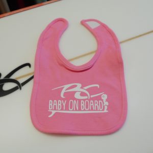 RC Baby on Board Girls Pink Bib