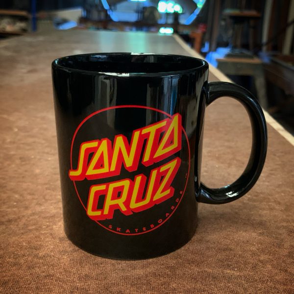 Santa Cruz Skateboards Classic Dot Black Coffee Mug
